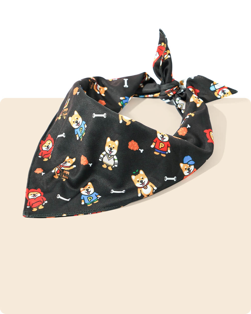 Bella & Pal × PJai & Friends Triangle Dog Bandana - Doki Shiba