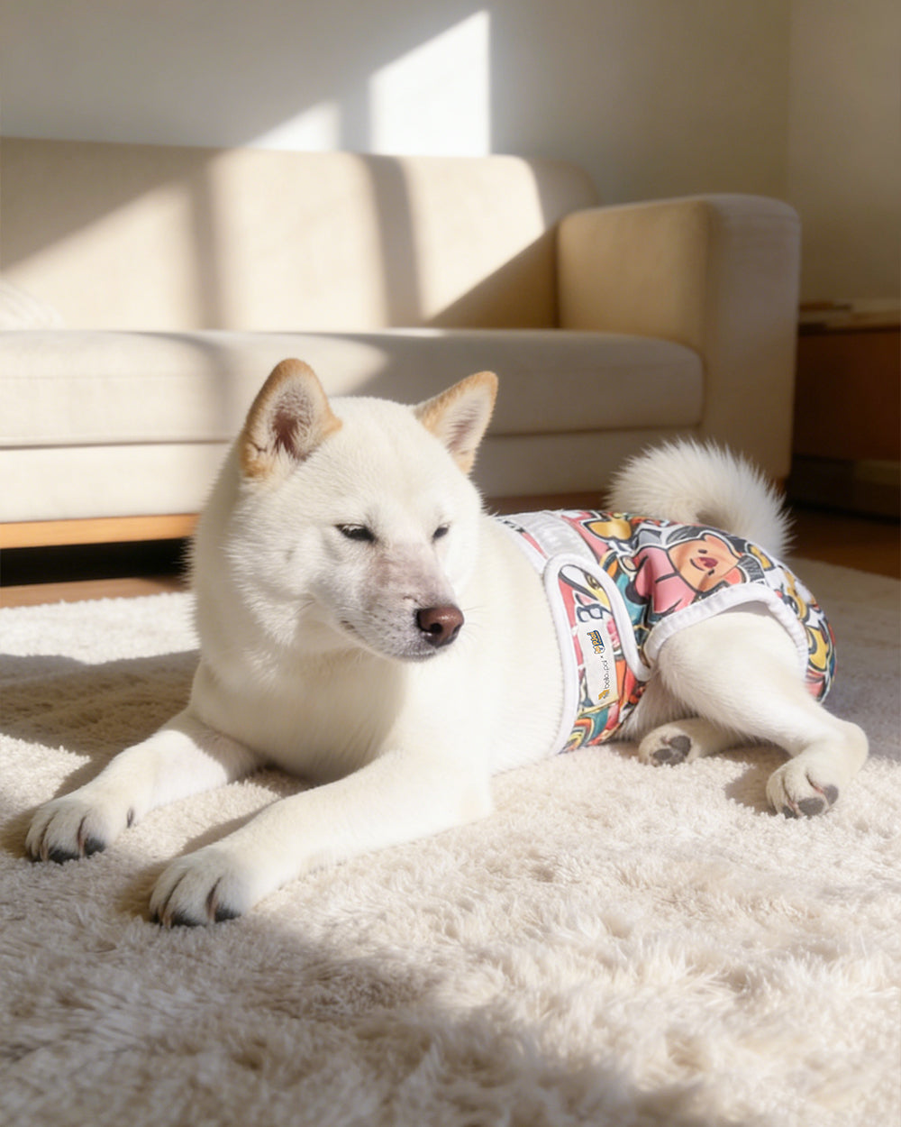 Bella & Pal × PJai & Friends 聯乘款可水洗母犬尿布單片裝 - 萌萌噠