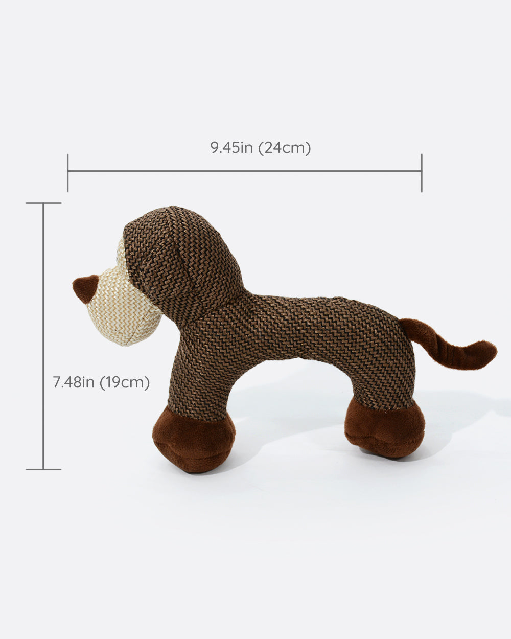 Plush Squeaky Dog Toy - Monkey