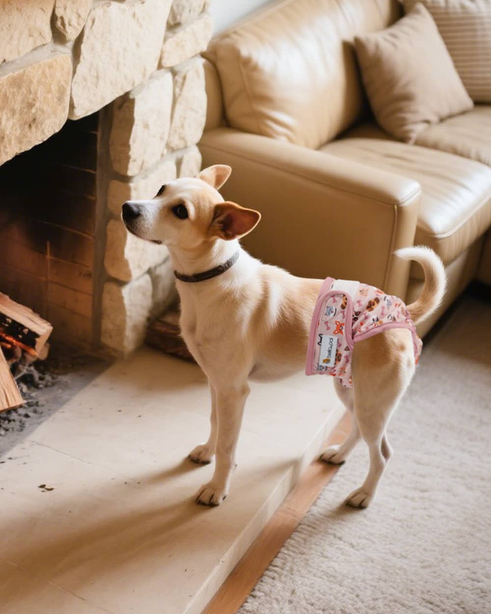 Washable Female Dog Diaper Set - Pink Delight