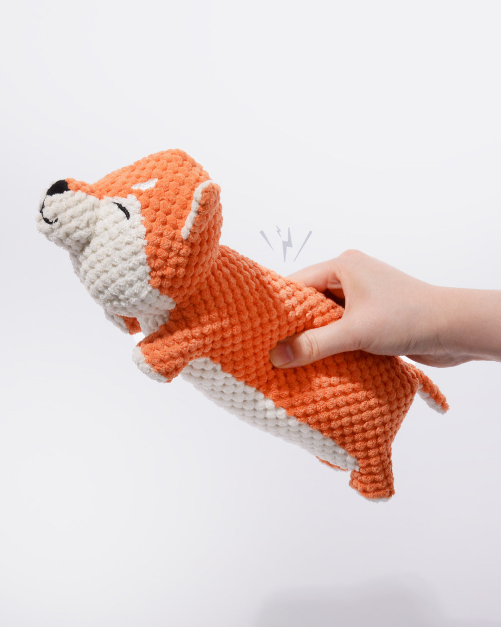 Plush Squeaky Dog Toy - Fox